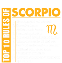 Top 10 Rules Of Scorpio October November Birthday Gift T-Shirt