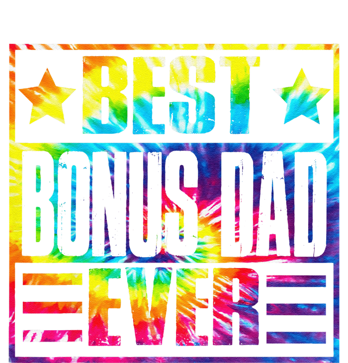 Best Bonus Dad Ever Vintage Tie Dye Fathers Day T-Shirt