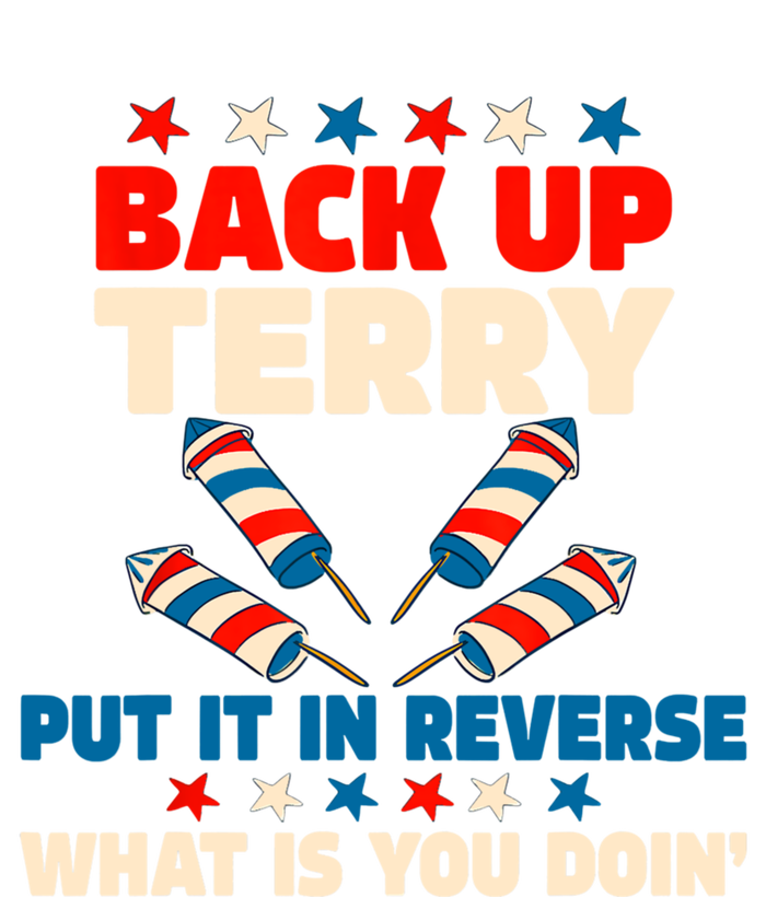 Back It Up Terry Put It In Reverse July 4th Fireworks Terry Women's Strappy Tank