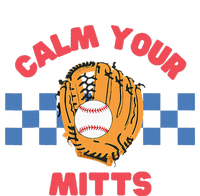 Calm Your Mitts Baseball Mom Funny Sport Lover Mothers Day Performance Long Sleeve Polo