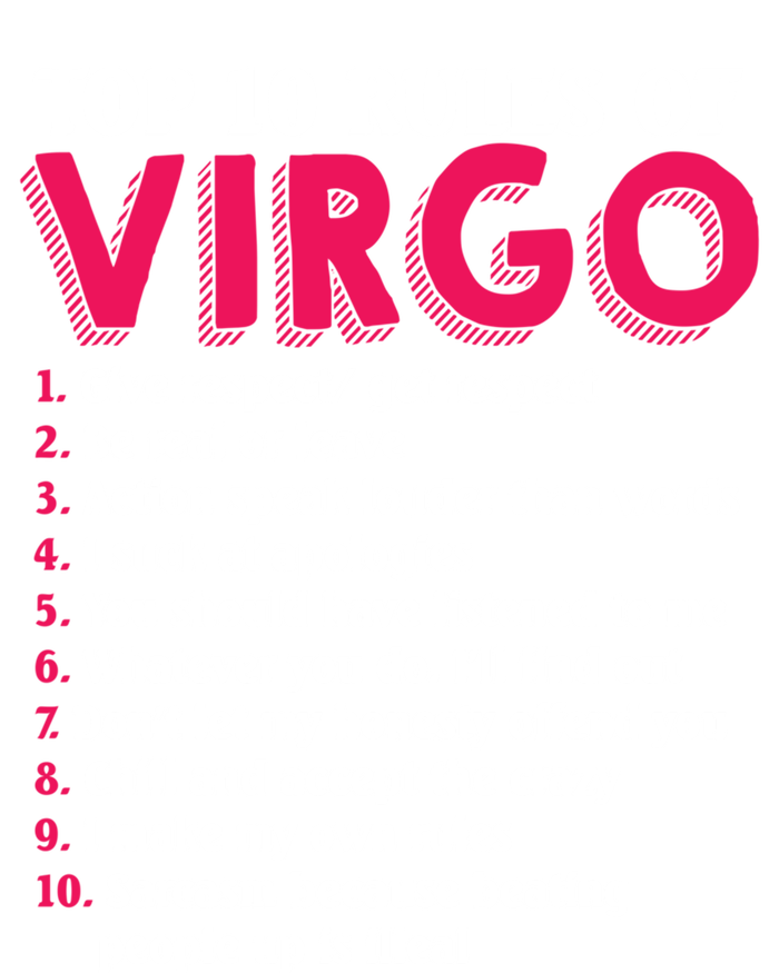 Top 10 Rules Of Virgo Zodiac Sign Great Gift Tall Hoodie