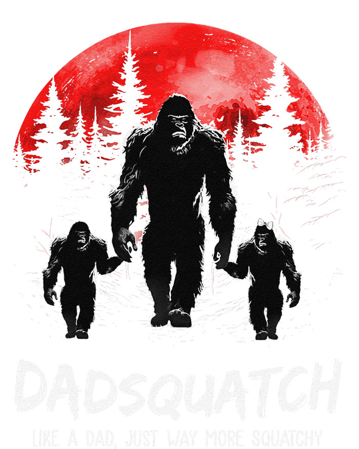 Dadsquatch Like A Dad Way More Squatchy Funny Bigfoot Dad Women's V-Neck T-Shirt