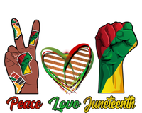 Peace Love Juneteenth Party African American Gift Tall T-Shirt