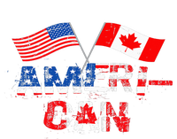 Retro AmeriCan Canada USA Flag Patriotic Canadian American T-Shirt