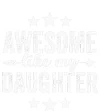 Awesome Like My Daughter Funny Fathers Day Dad Vintage T-Shirt