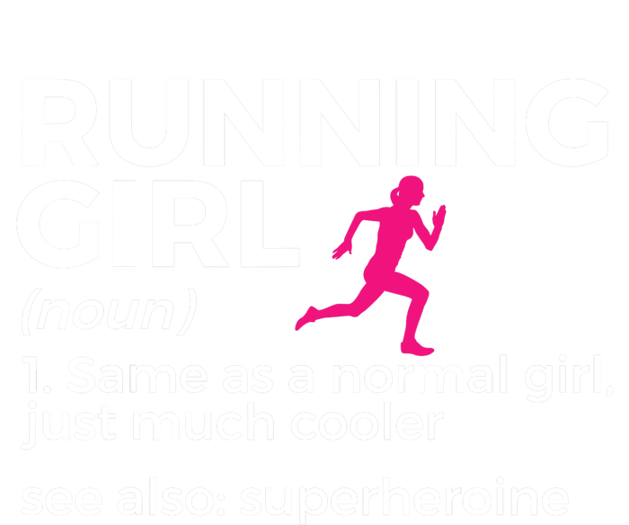 Running Girl Definition Funny Runner Sustainable Knit Beanie