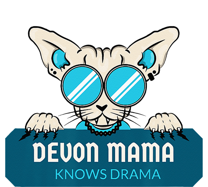 Devon Mama Knows Drama Womens California Wash Sweatshirt