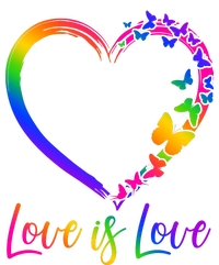 Love Is Love Rainbow Butterfly Heart Tie Dye Hoodie