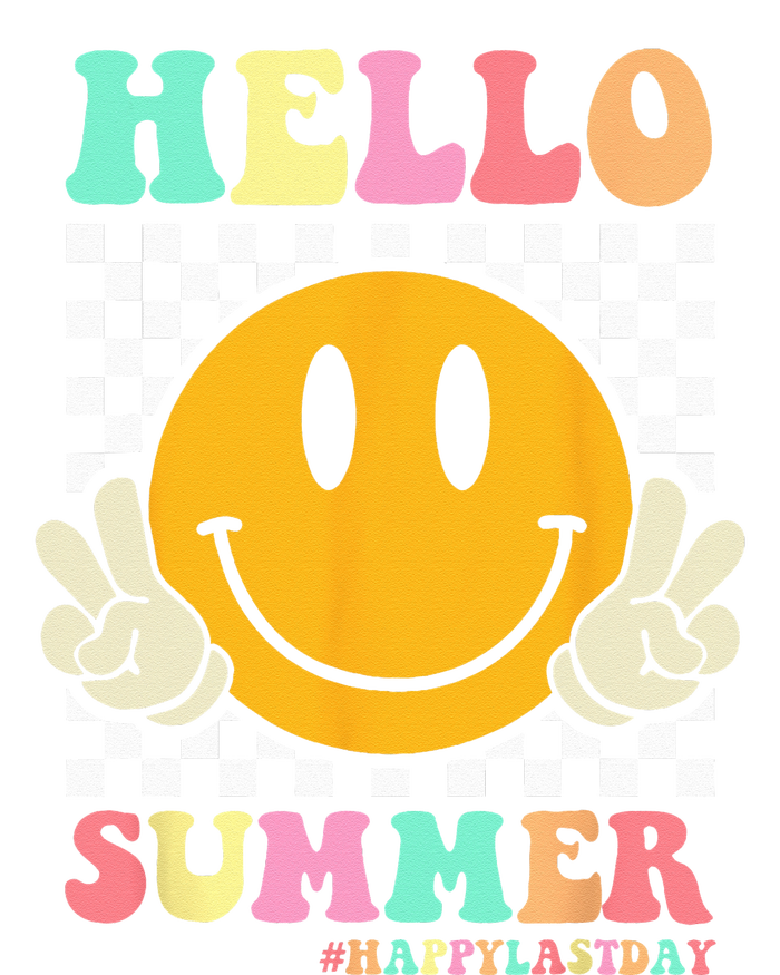 Hippie Hello Summer Teacher Happy Last Day of School Pom Pom 12in Knit Beanie