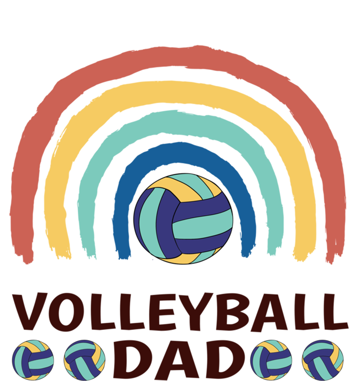 Rainbow Family Matching Volleyball Dad Gift T-Shirt