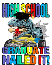 High School Graduate Nailed It Graduation Dinosaur High Crown Mesh Back Trucker Hat