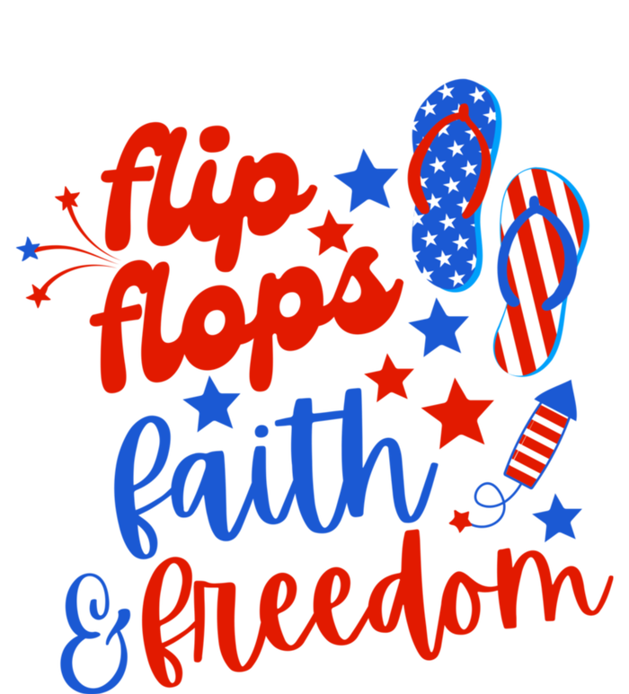 Flip Flops Faith And Freedom Sustainable Bucket Hat