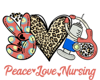 Peace Love Nursing Care About People Love Heart Leopard Rn Gift Valucap Bio-Washed Visor