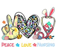 Peace Love Nursing Easter Day Leopard Stethoscope Rn Nurses Great Gift T-Shirt