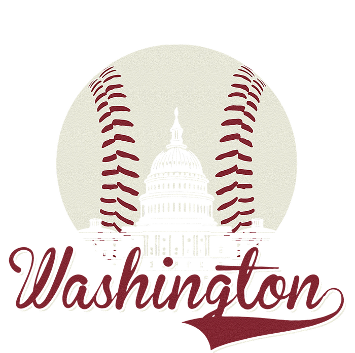 Retro Washington DC Baseball National Mall Silhouette Sport T-Shirt