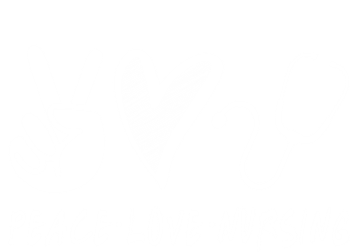 Peace Love Nursing Nurse Gift Tall Hoodie