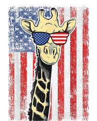 USA Flag Patriotic Giraffe Sunglasses Funny Animal Lover PosiCharge RacerMesh Polo