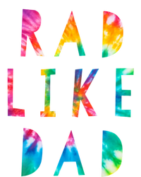 Rad Like Dad Tie Dye Funny Father’s Day Women's Racerback Cropped Tank