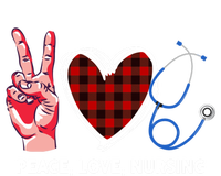 Peace Love Nursing Nurse Front Line Awareness Cool Gift T-Shirt