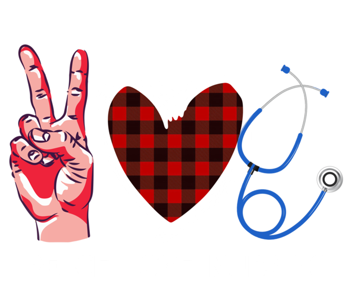 Peace Love Nursing Nurse Front Line Awareness Cool Gift T-Shirt