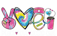 Peace Love Wound Care Nurse Nursing Heart Stethoscope Meaningful Gift V-Neck T-Shirt