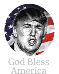 Trump God Bless America Gift Button