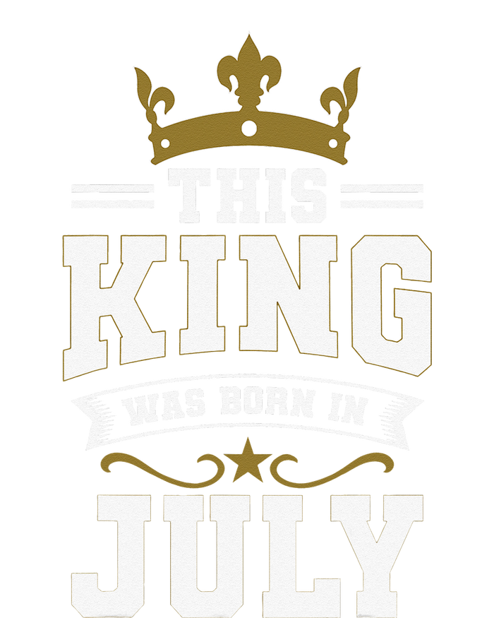 This King Was Born In July Birthday Party Celebration Valucap Bio-Washed Visor