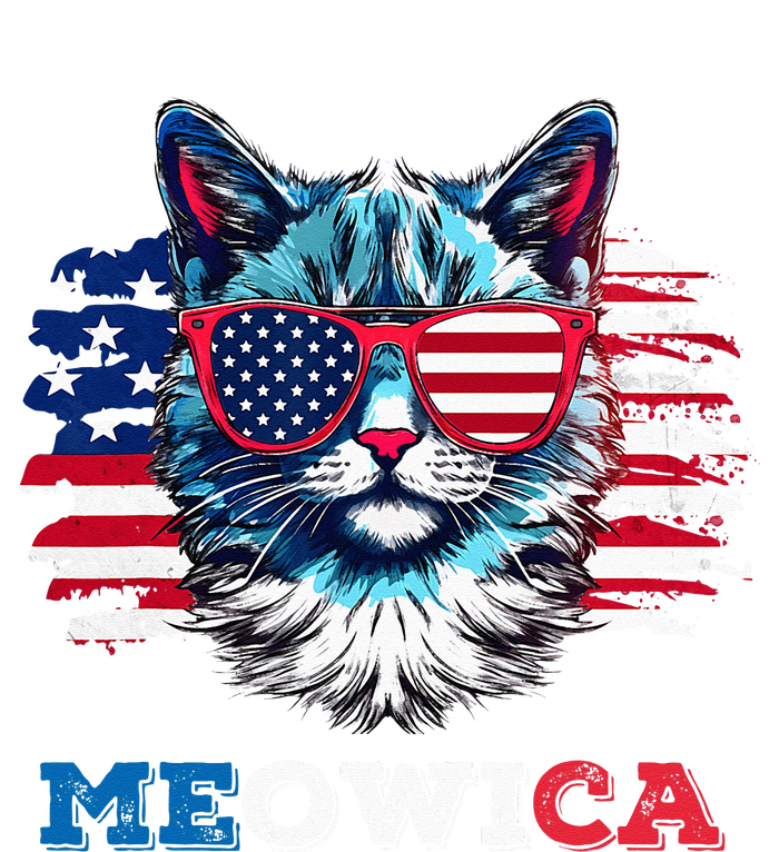 Meowica Cat Sunglasses American Flag USA Cat 4th of July City Backpack