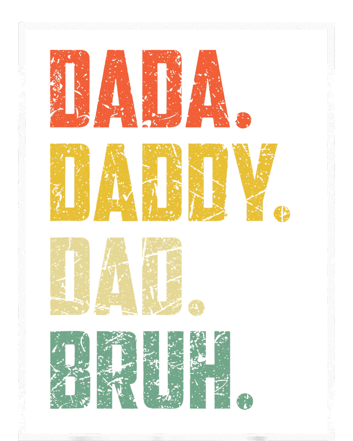 Dada Daddy Dad Father Bruh Funny Fathers Day Vintage T-Shirt