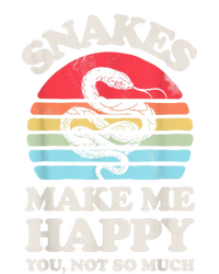 Snakes Make Me Happy You Not So Much Snake Reptile Retro Men Poster