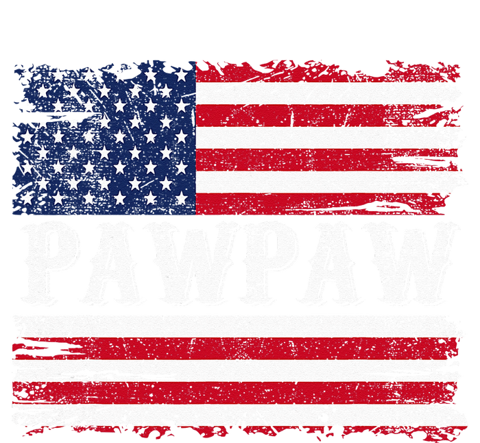 Pawpaw Vintage American Flag Patriotic Funny 4th of July Tall Hoodie