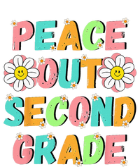 Peace Out Second Grade Cute Groovy Last Day of 2nd Grade Cooling Performance Long Sleeve Crew