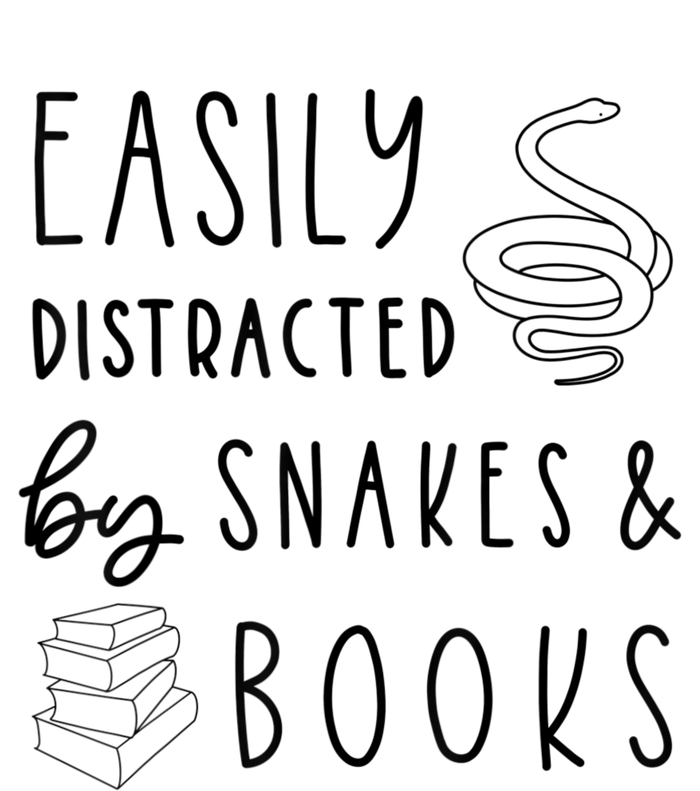 Easily Distracted By Snakes & Book Premium T-Shirt