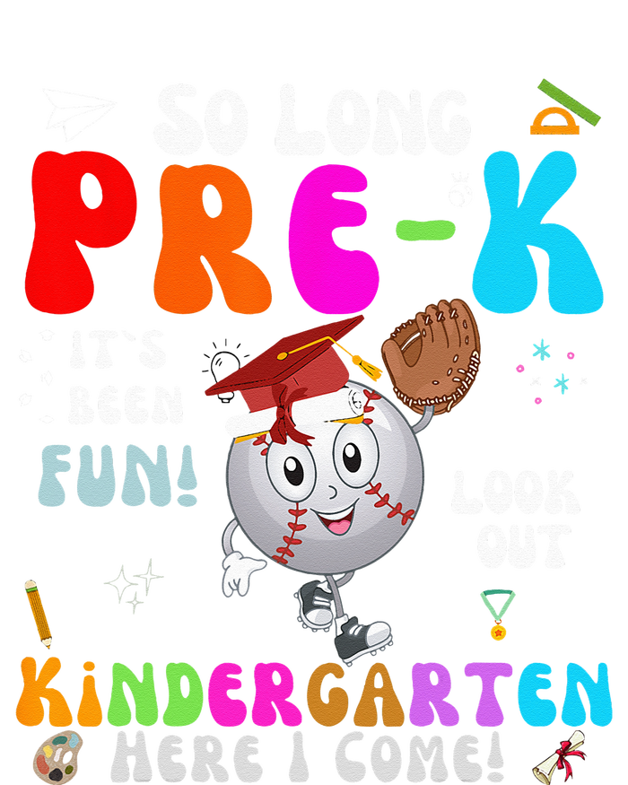 So Long PreK Kindergarten Here I Come Baseball Graduation Kids Sweatshirt