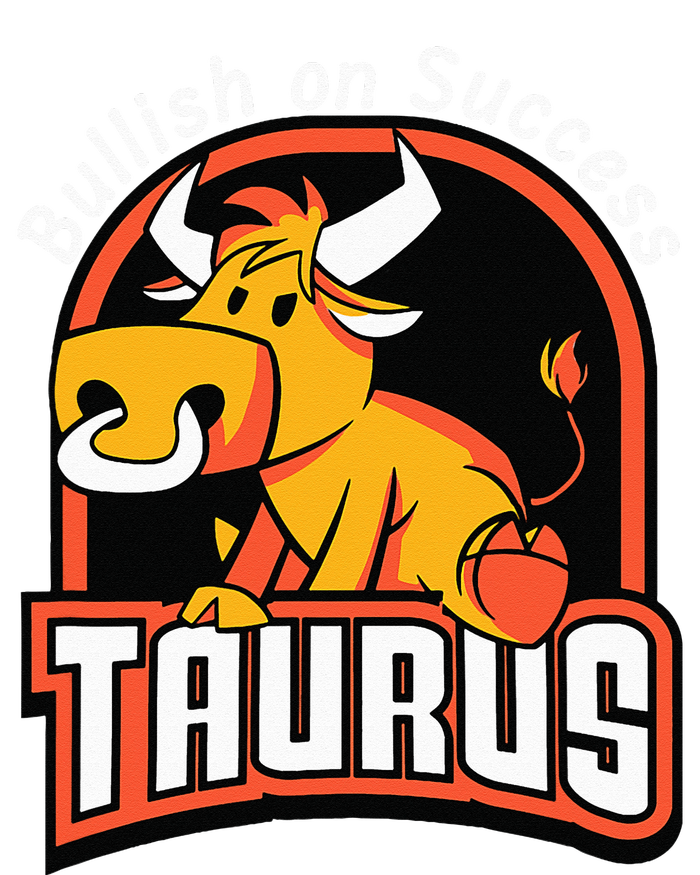 Taurusbullish on success funny affirmation horoscope sign Performance Long Sleeve Polo