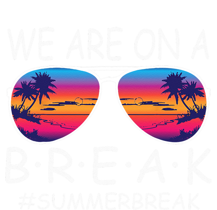 We Are On A Break Teacher Glasses Summer Break Hello Summer Wool Snapback Cap