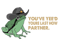 You Have Yee'd Your Last Haw Partner Funny Cow Frog Meme Women's Knotted Racerback Tank