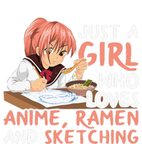 Just A Girl Who Loves Anime Ramen And Sketching Japan Anime Ladies Long Sleeve Shirt