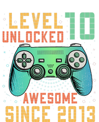 Level 10 Unlocked 10th Birthday 10 Year Old Boy Gifts Gamer Women's Fleece Hoodie