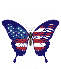 Welcome To The Usa Patriotic Butterfly New American Citizen Funny Gift Zip Tote Bag