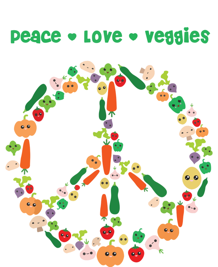 Kawaii Vegetables Peace Sign Funny Gift For Vegetarian Vegan Tie-Dye Long Sleeve Shirt