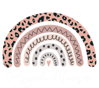 Psych Nurse Leopard Pattern Rainbow Gift T-Shirt