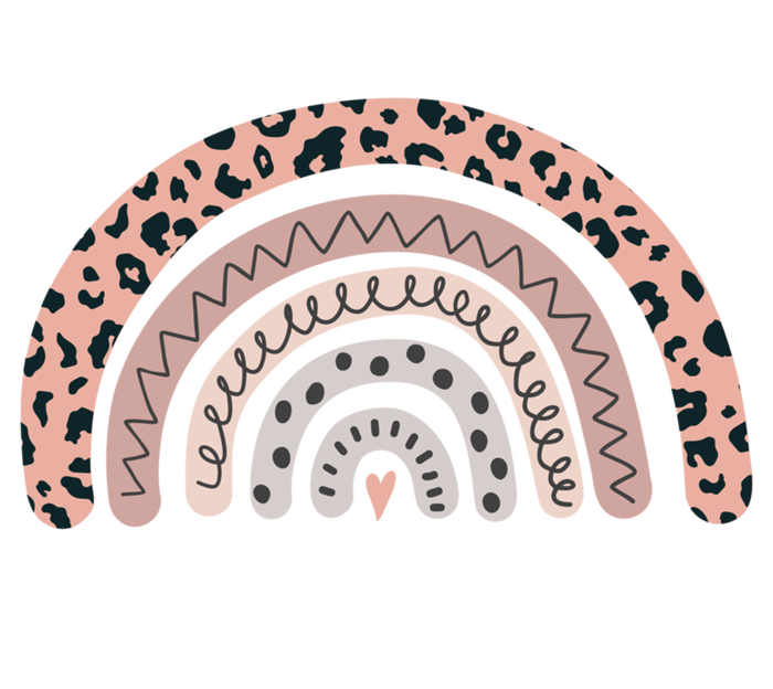 Psych Nurse Leopard Pattern Rainbow Gift T-Shirt