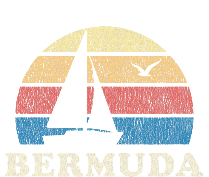 Bermuda Vintage Sailboat 70s Throwback Sunset Cooling Performance Long Sleeve Crew