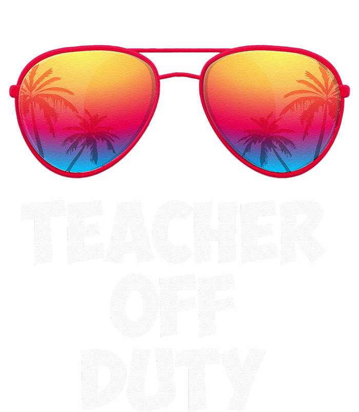 Funny OFF DUTY TEACHER Great Last Day Of School Gift PosiCharge RacerMesh Polo