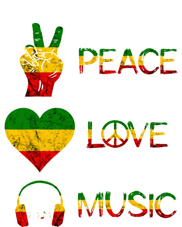 Love Peace Music Rasta Reggae Rastafari Roots Reggae Pride Ladies Essential Flowy Tank