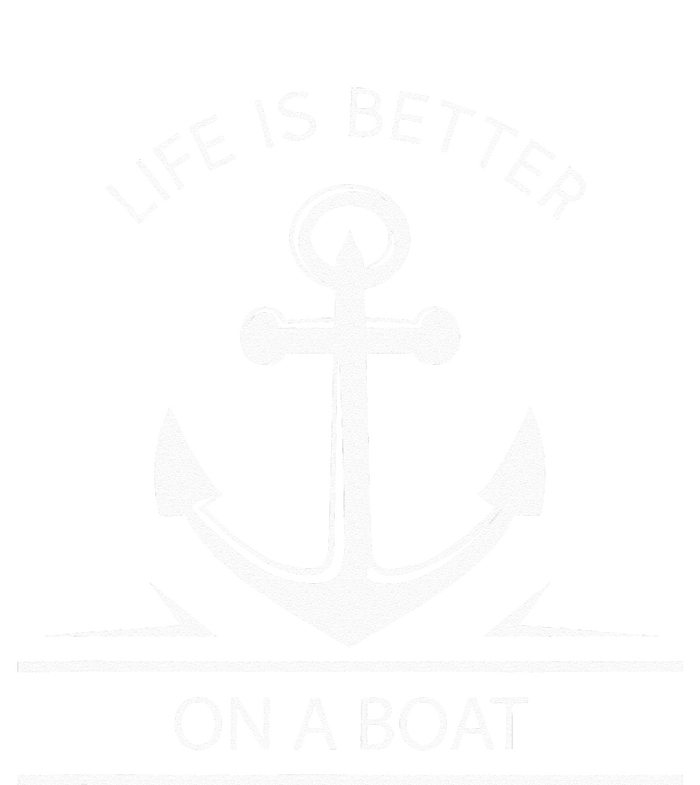 Life Is Better On A Boat Anchor Sailing Quote Captain Crew Sustainable Bucket Hat