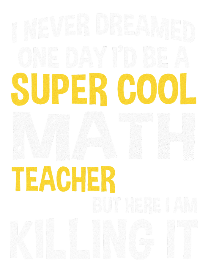 I Never Dreamed One Day Id Be A Cool Funny Math Teacher PosiCharge RacerMesh Polo