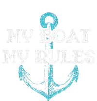 My Boat My Rules Captain Boater Boating Pontoon Gift Yupoong Adult 5-Panel Trucker Hat