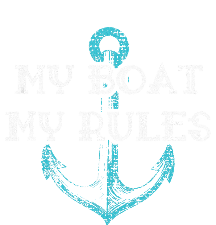 My Boat My Rules Captain Boater Boating Pontoon Gift Yupoong Adult 5-Panel Trucker Hat